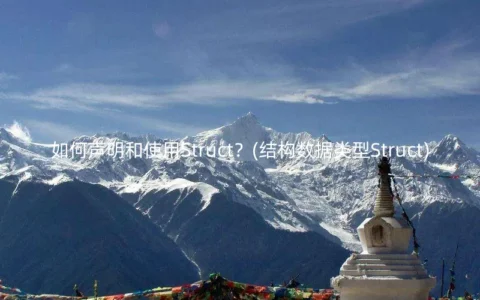 如何声明和使用Struct？(结构数据类型Struct)